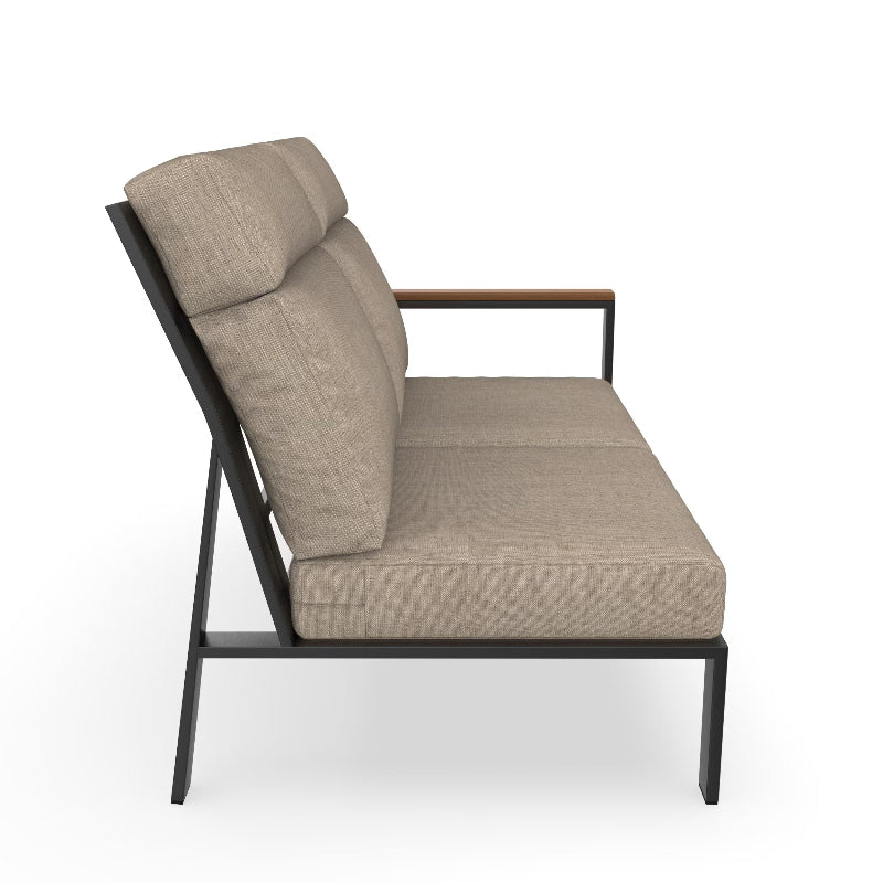 NorthCape International Windsor Aluminum Outdoor Sectional Left Arm Loveseat
