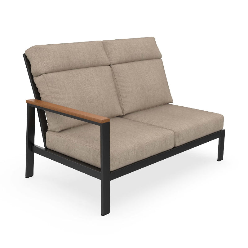 NorthCape International Windsor Aluminum Outdoor Sectional Right Arm Loveseat