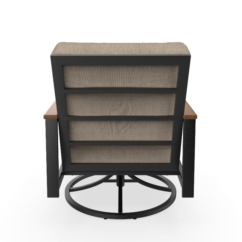 NorthCape International Windsor Aluminum Outdoor Swivel Rocking Lounge Chair