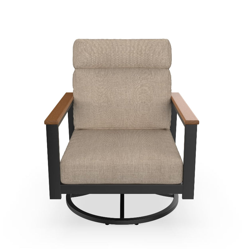 NorthCape International Windsor Aluminum Outdoor Swivel Rocking Lounge Chair