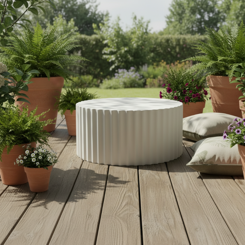 Sunset West Athena Concrete Outdoor Coffee Table