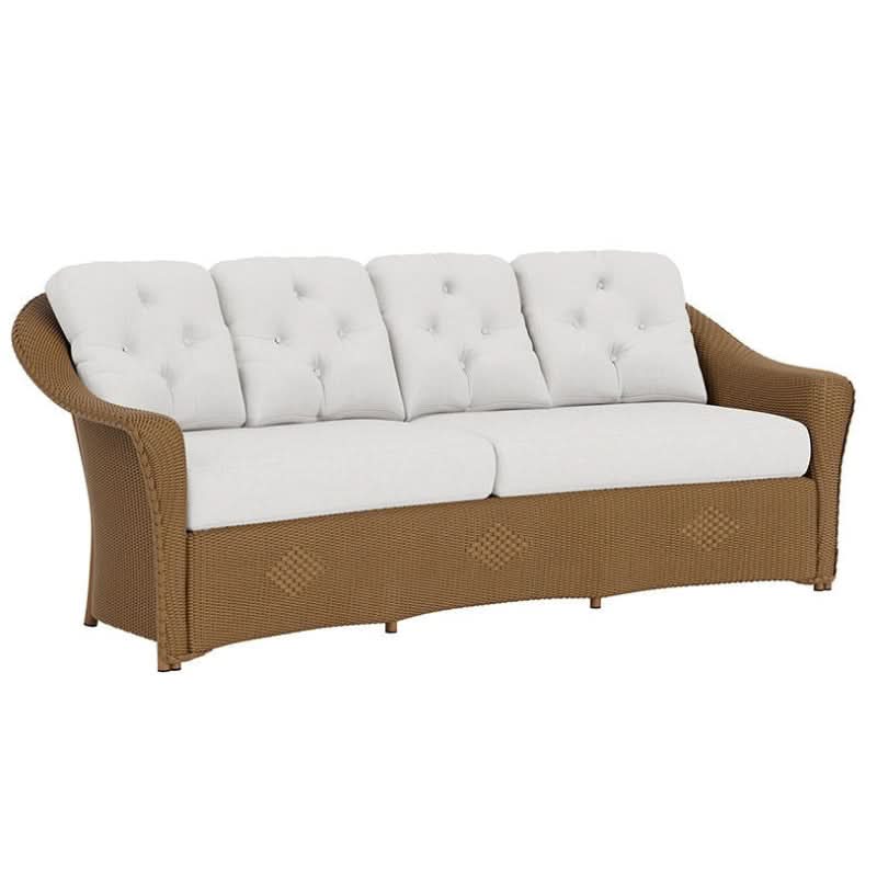 Lloyd Flanders Reflections Wicker Outdoor Crescent Sofa