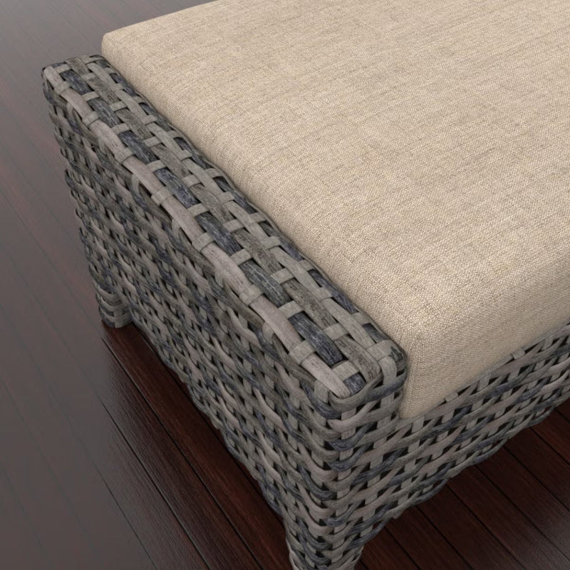 Forever Patio Cavalier Wicker Outdoor Rectangular Ottoman