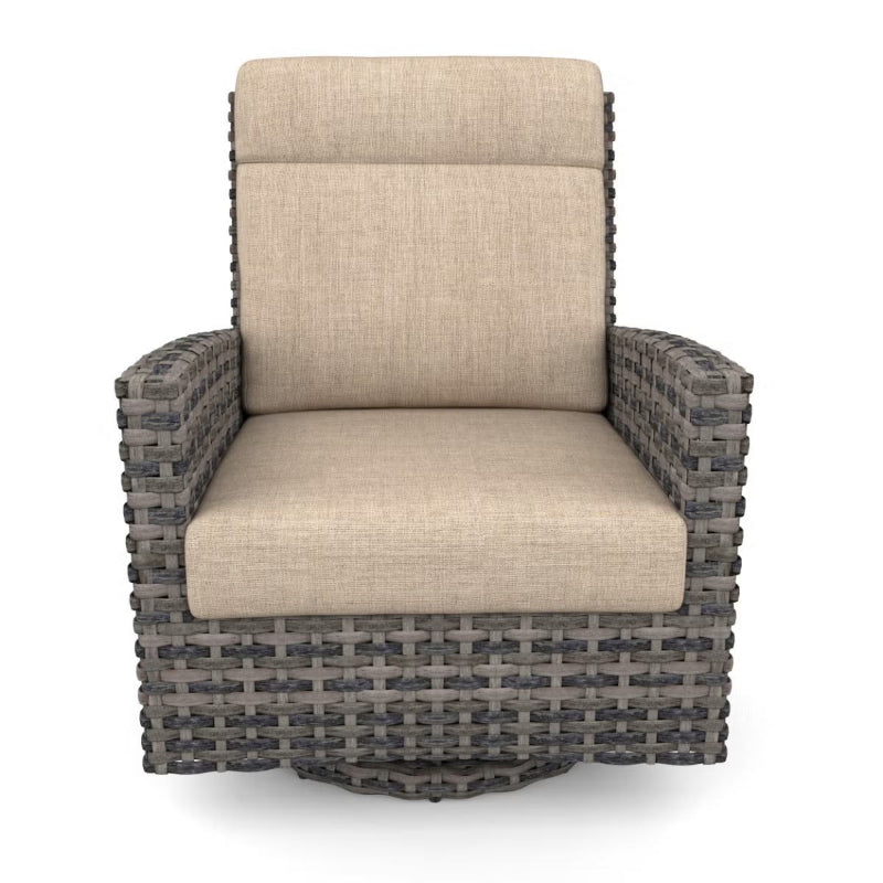 Forever Patio Cavalier Wicker Outdoor High Back Swivel Rocking Chair