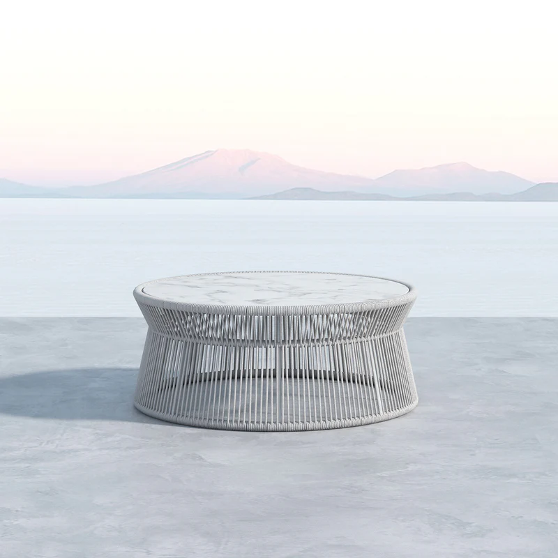 Sunset West Miami Rope Aluminum Coffee Table