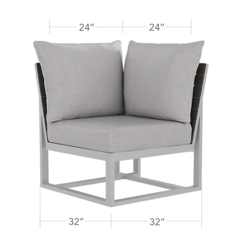DecoScape Modera Aluminum Outdoor Sectional Corner