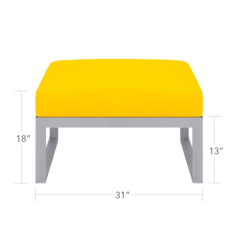 DecoScape Modera Aluminum Outdoor Ottoman