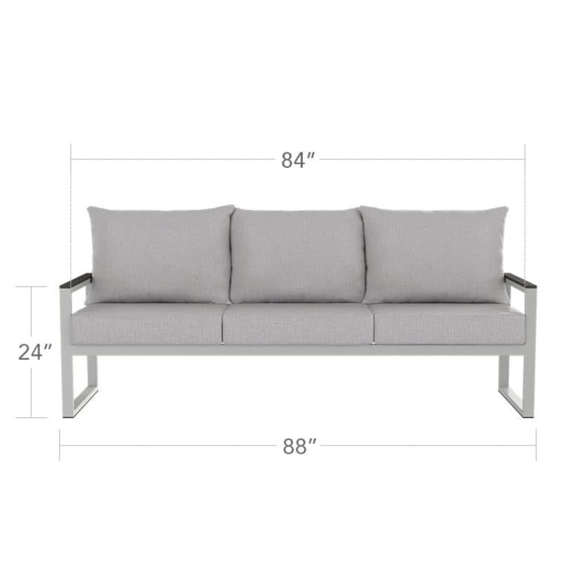 DecoScape Modera Aluminum Outdoor Sofa