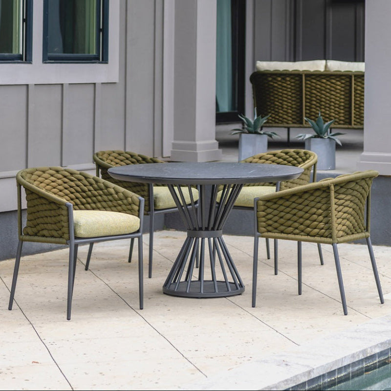 Lloyd Flanders Escape Aluminum Outdoor 47" Round Dining Table