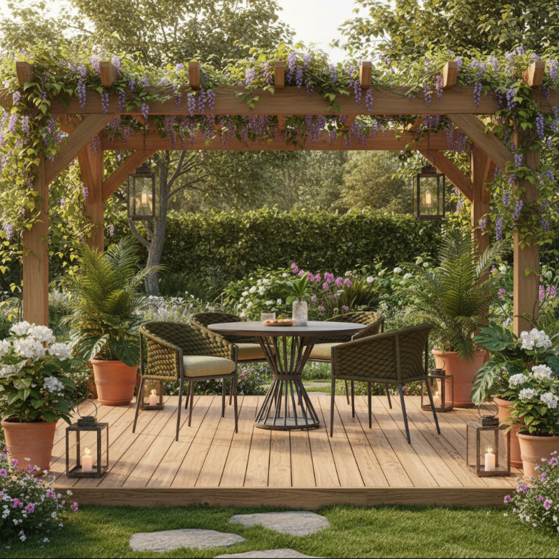 Lloyd Flanders Escape Aluminum Outdoor 47" Round Dining Table