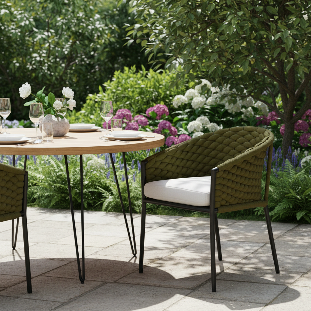 Lloyd Flanders Escape Aluminum Outdoor Dining Armchair