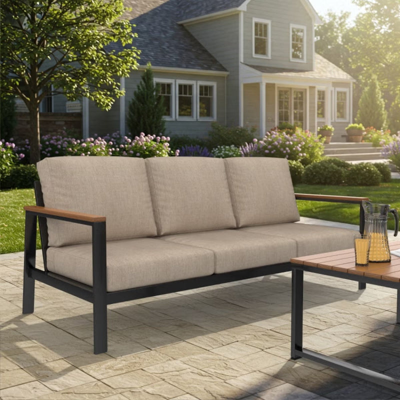 Forever Patio Hanover Aluminum Outdoor 3-Seater Sofa