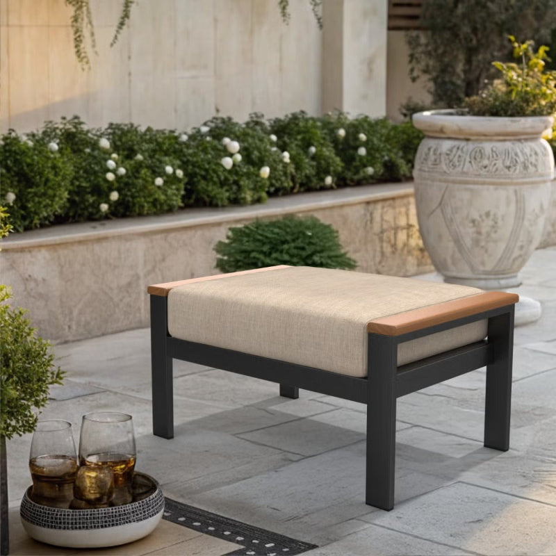 Forever Patio Hanover Aluminum Outdoor Rectangular Ottoman