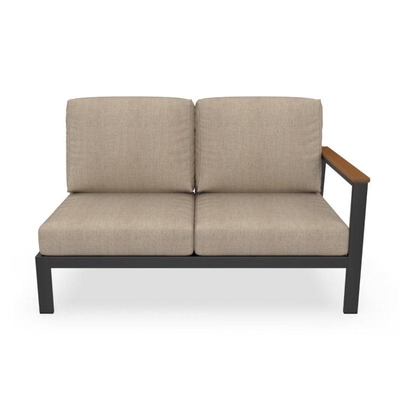 Forever Patio Hanover Aluminum Outdoor Sectional Left Arm Loveseat