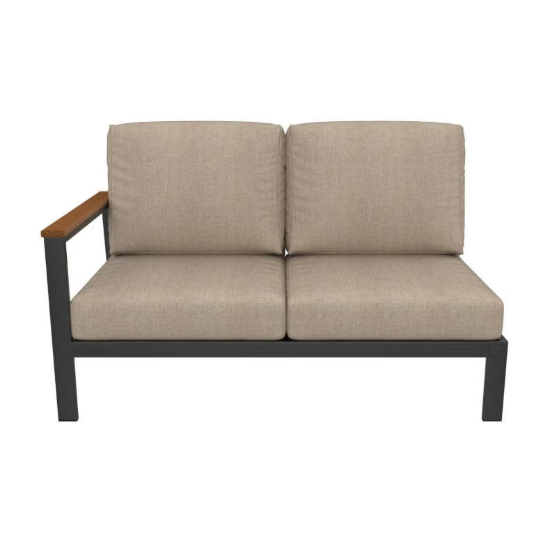 Forever Patio Hanover Aluminum Outdoor Right Arm Sectional Loveseat