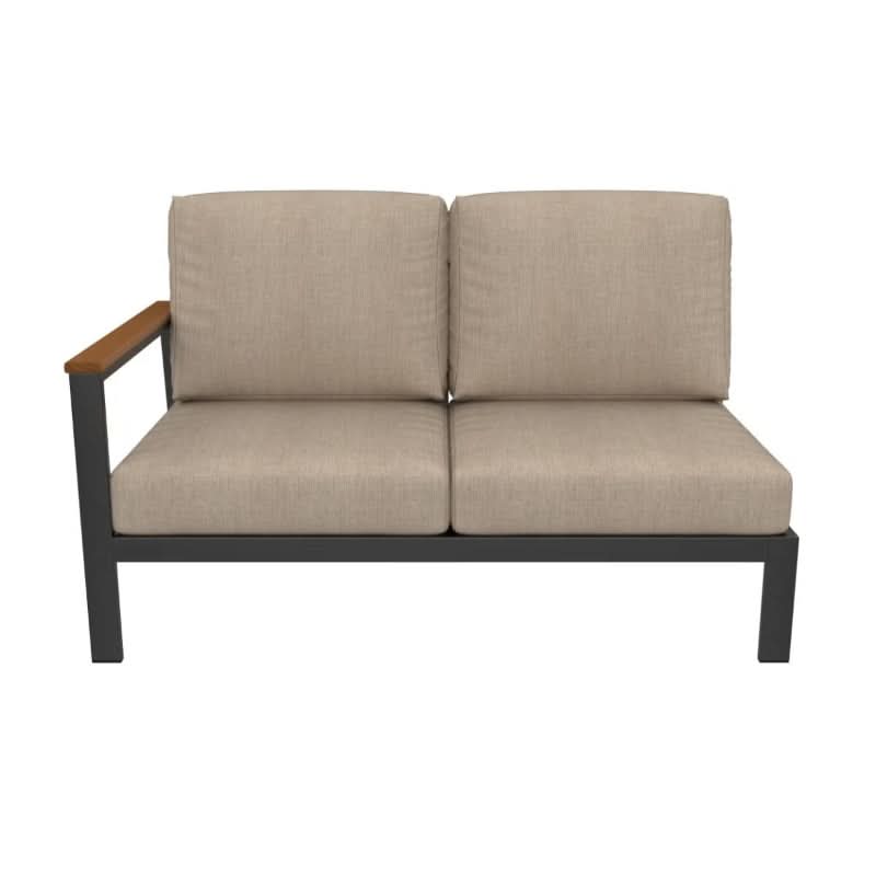 Forever Patio Hanover Aluminum Outdoor Right Arm Sectional Loveseat