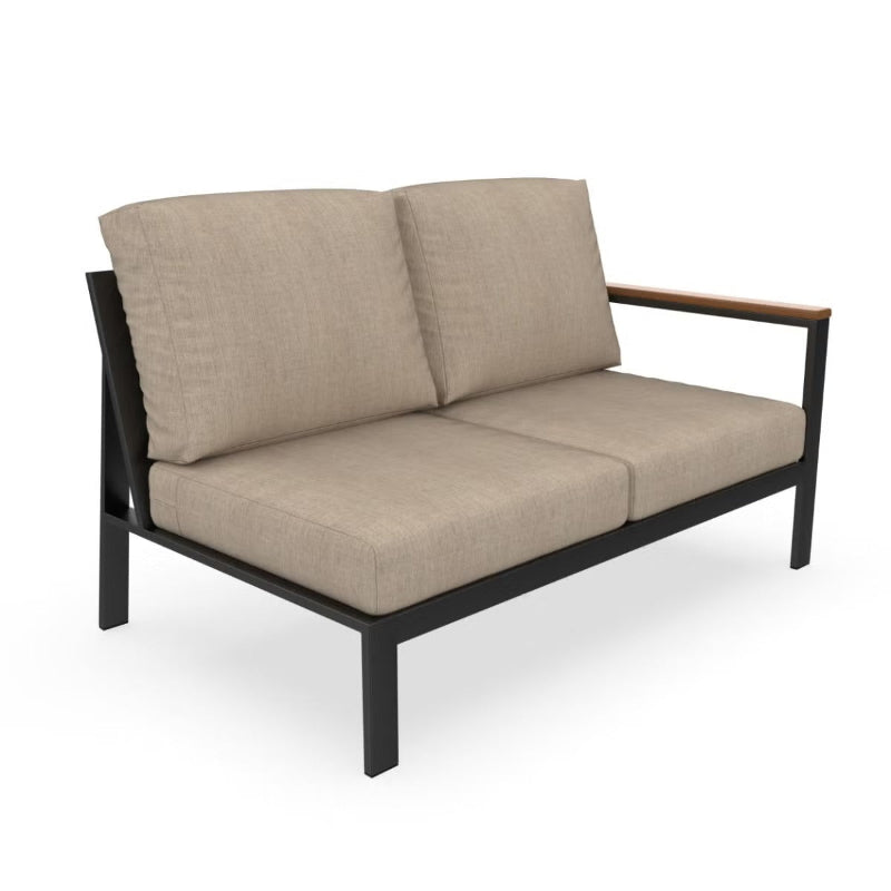 Forever Patio Hanover Aluminum Outdoor Sectional Left Arm Loveseat