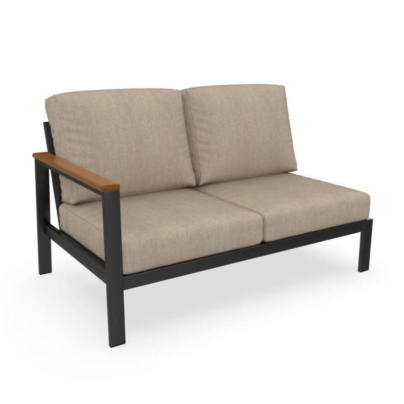 Forever Patio Hanover Aluminum Outdoor Right Arm Sectional Loveseat