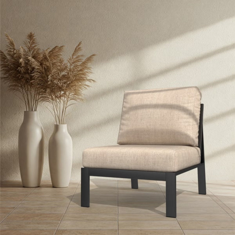 Forever Patio Hanover Aluminum Wicker Outdoor Sectional Middle Chair