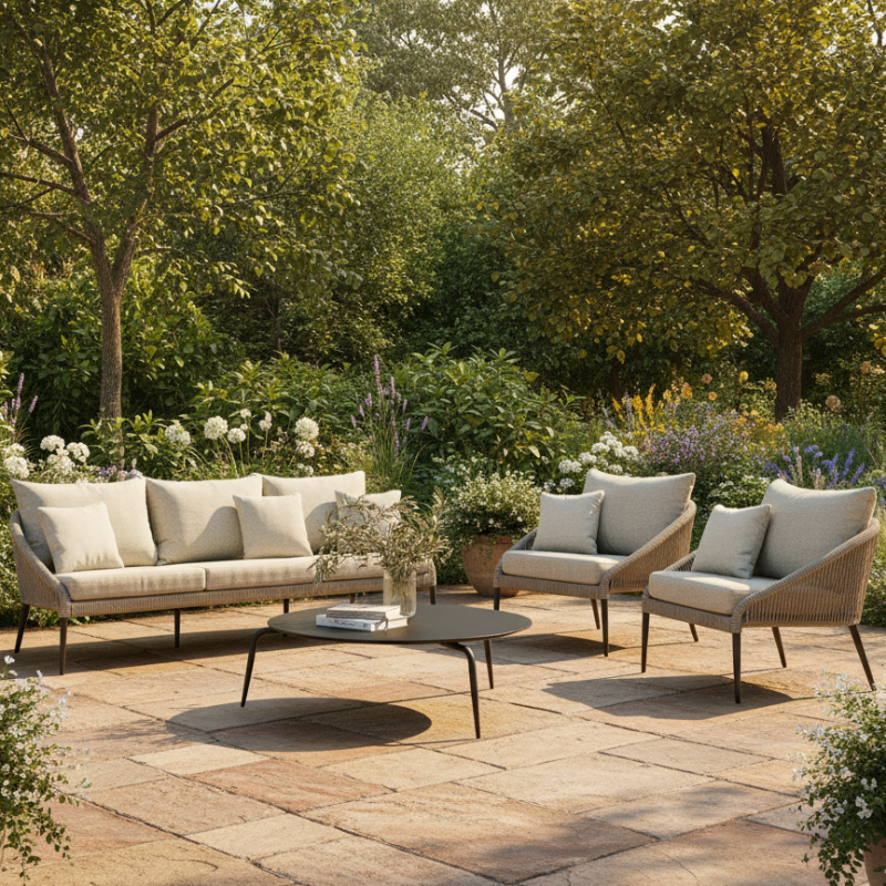 Skyline Design Rodona Rope Outdoor 5-Person Seating Set