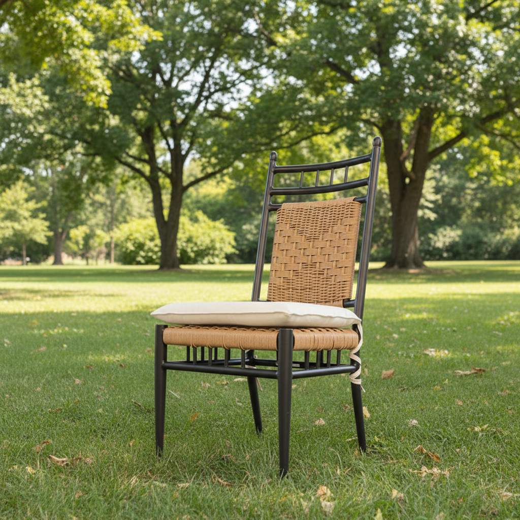 Lloyd Flanders Low Country Woven Vinyl Armless Dining Chair