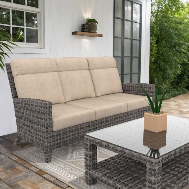 Forever Patio Cavalier Wicker Outdoor 3-Seater Sofa