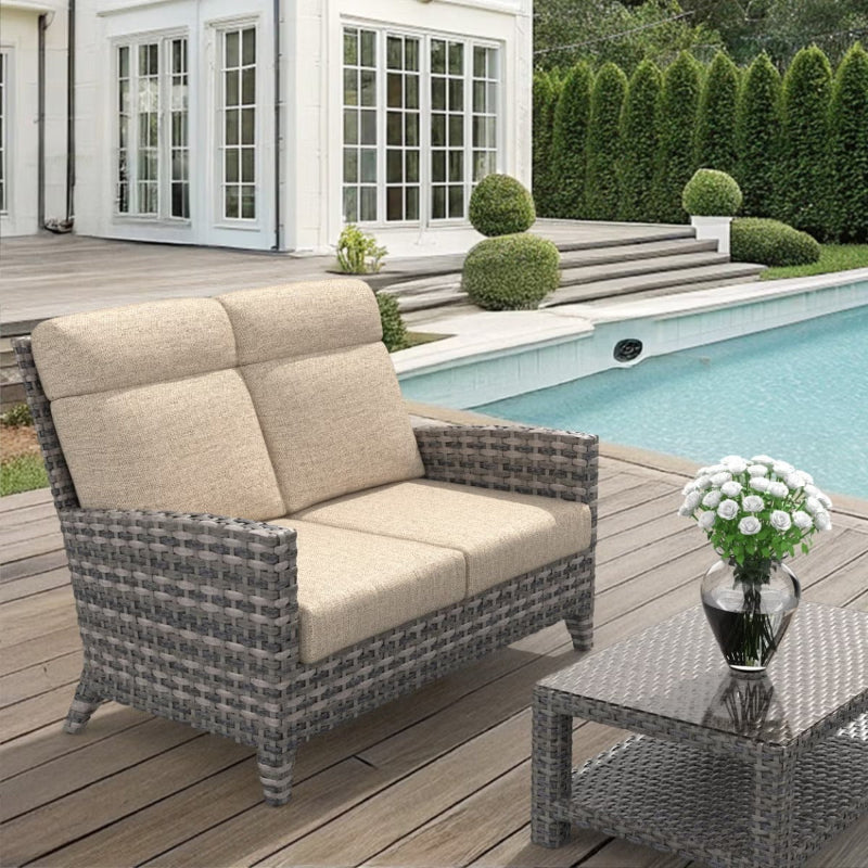 Forever Patio Cavalier Wicker Outdoor Loveseat