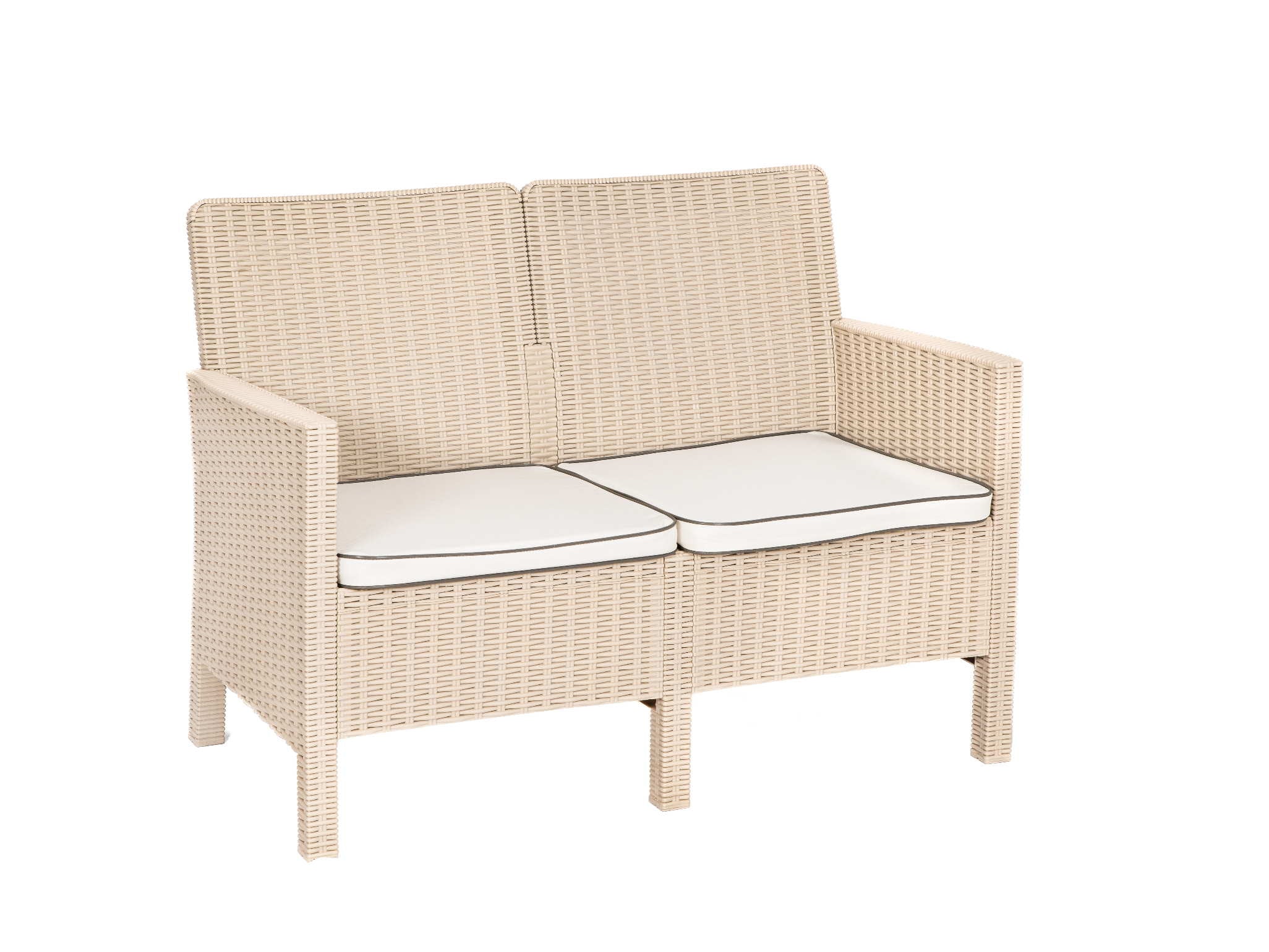 Rainbow Outdoor Nova Polypropylene Loveseat With Cushions
