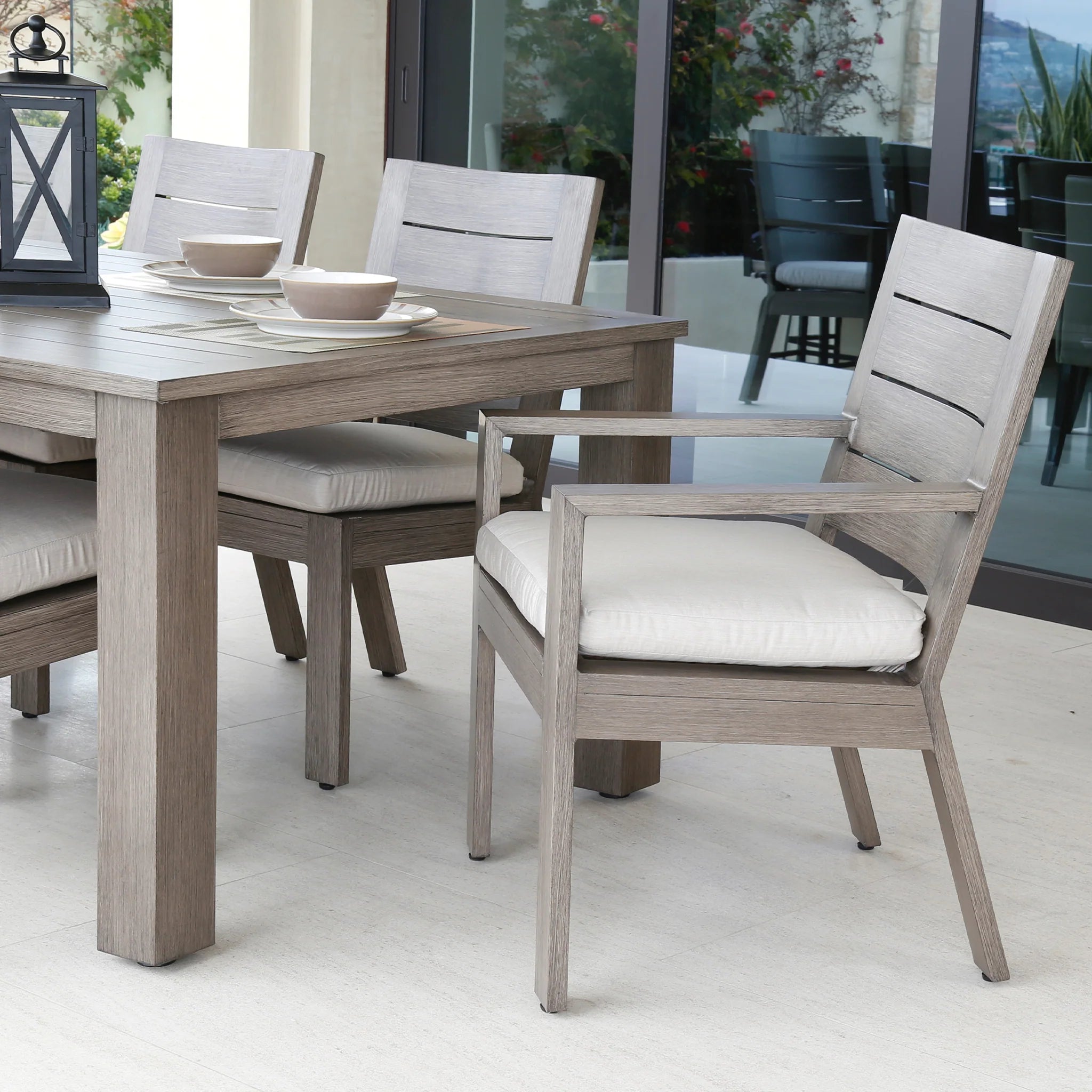 Sunset West Laguna Aluminum Outdoor 90" Table