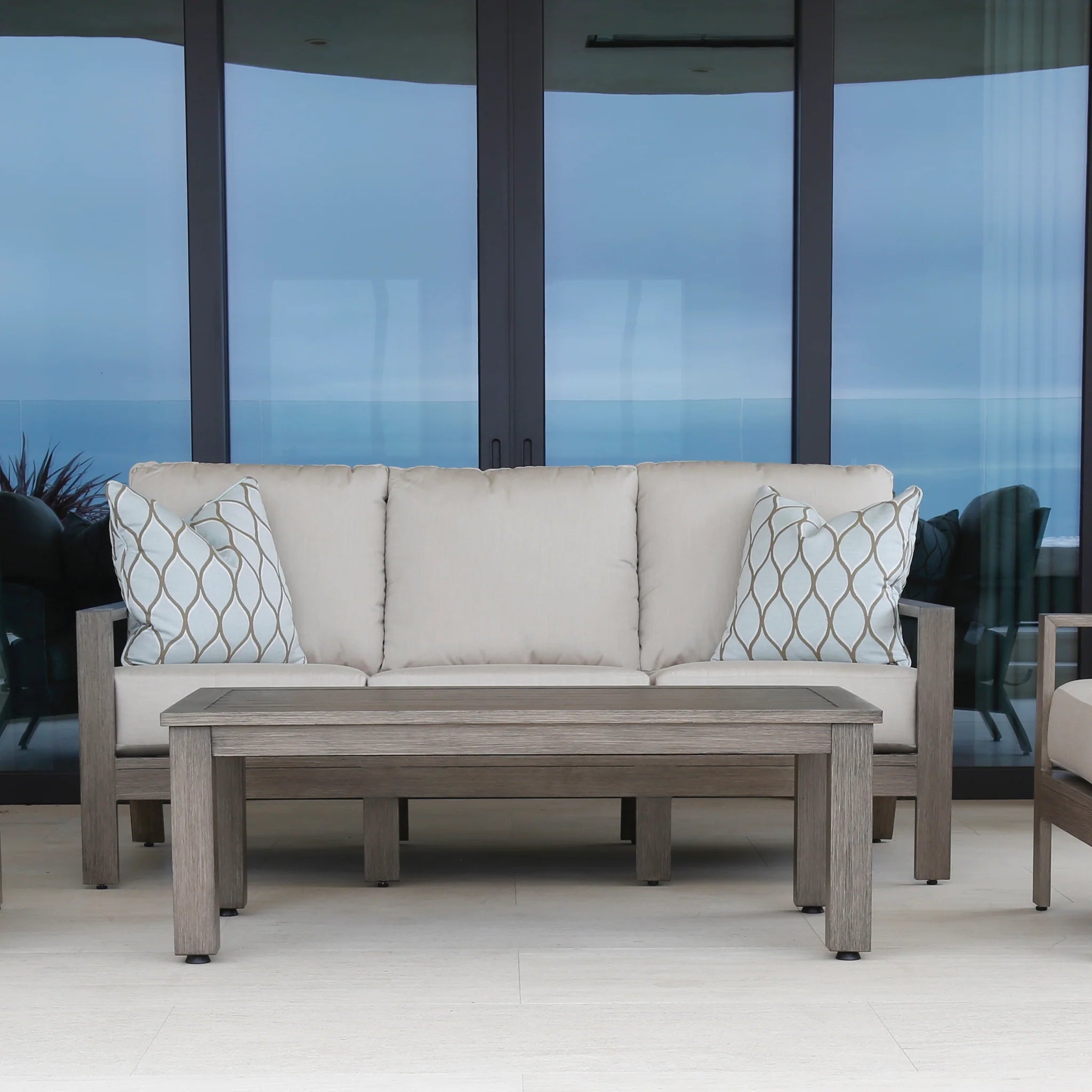 Sunset West Laguna Aluminum Outdoor Coffee Table