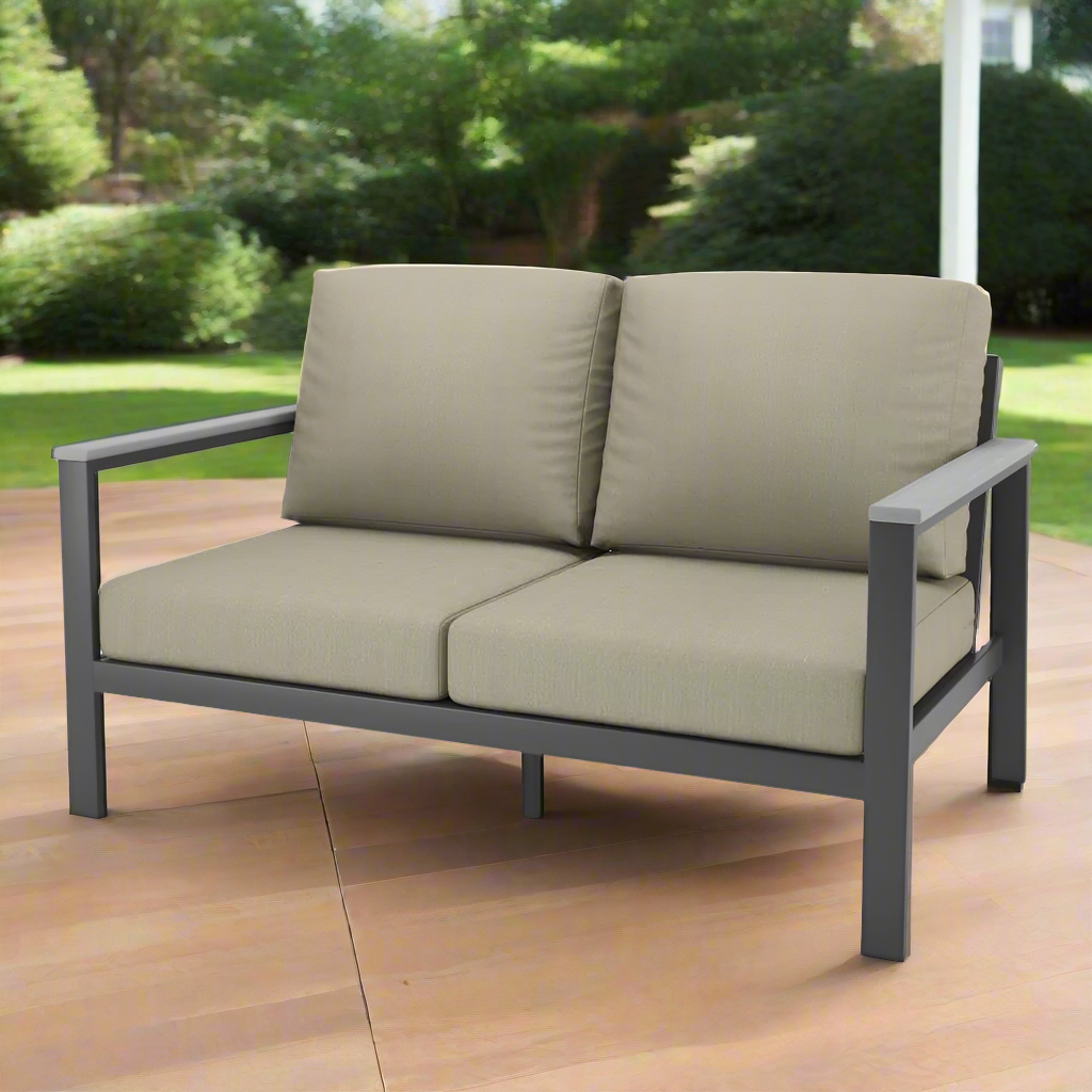 NorthCape International Hixon Aluminum Outdoor Loveseat