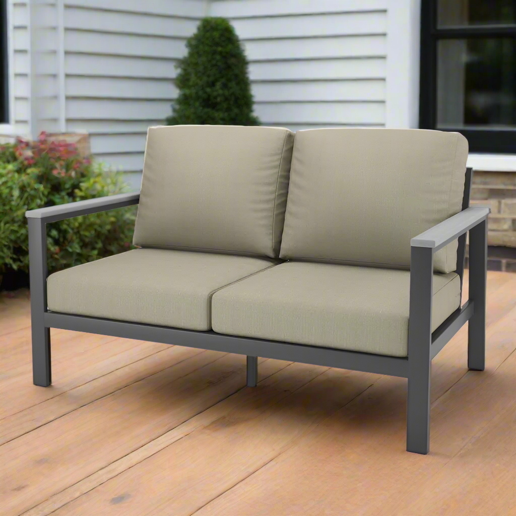 NorthCape International Hixon Aluminum Outdoor Loveseat