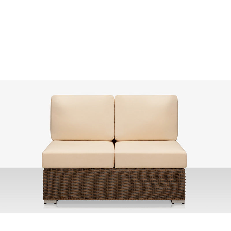 DecoScape Lucaya Wicker Outdoor Armless Loveseat