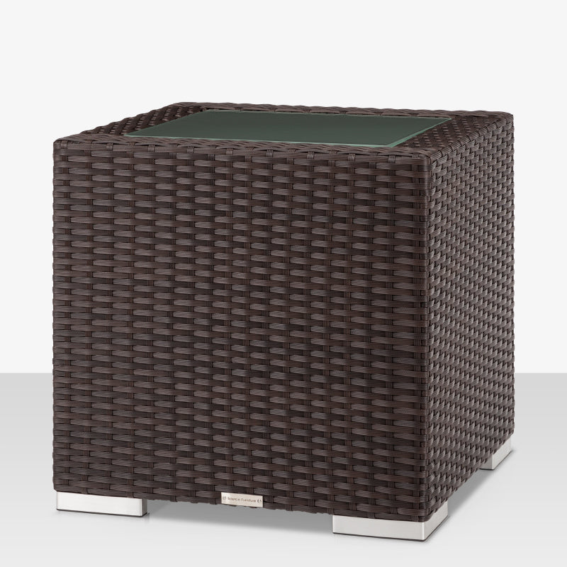 DecoScape Lucaya Wicker Aluminum Outdoor End Table