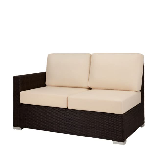 DecoScape Lucaya Wicker Outdoor Left Arm Loveseat