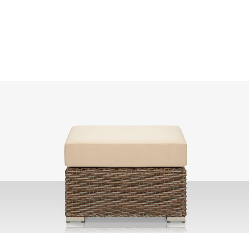 DecoScape Lucaya Wicker Aluminum Outdoor Ottoman