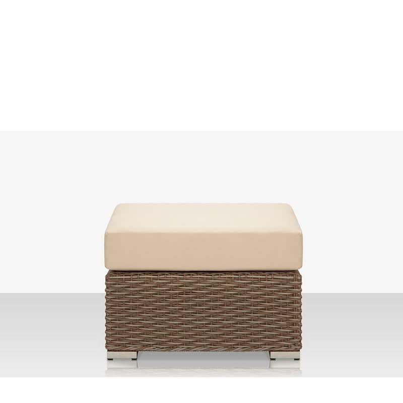 DecoScape Lucaya Wicker Aluminum Outdoor Ottoman