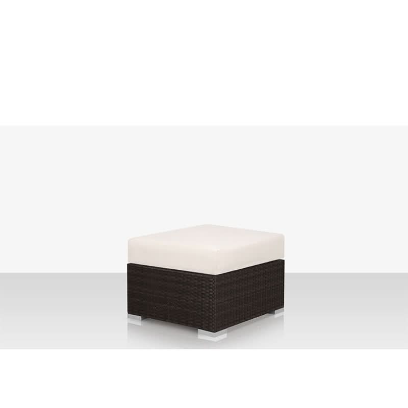 DecoScape Lucaya Wicker Aluminum Outdoor Ottoman
