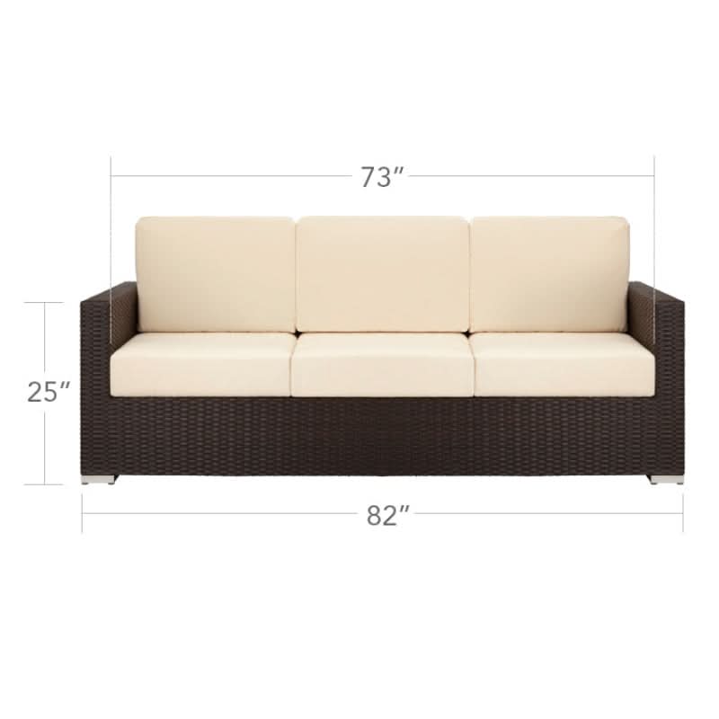 DecoScape Lucaya Wicker Outdoor Sofa