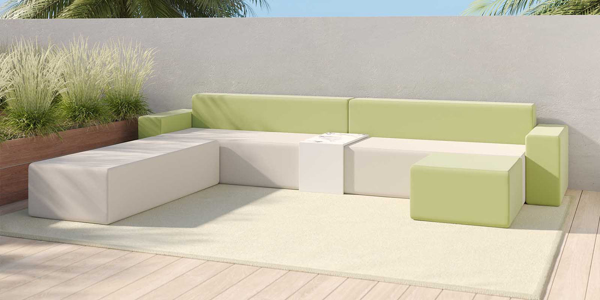 DecoScape MOD Aluminum Composite Outdoor Slatted Seat Structure