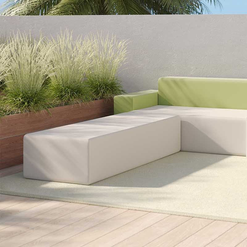 DecoScape MOD Aluminum Composite Outdoor Slatted Seat Structure