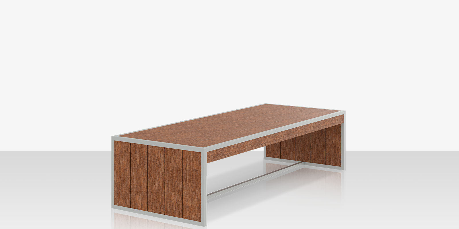 DecoScape MOD Aluminum Composite Outdoor Slatted Seat Structure