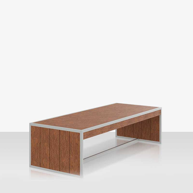 DecoScape MOD Aluminum Composite Outdoor Slatted Seat Structure