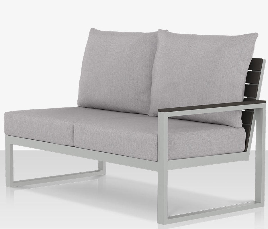 DecoScape Modera Aluminum Outdoor Right Arm Loveseat