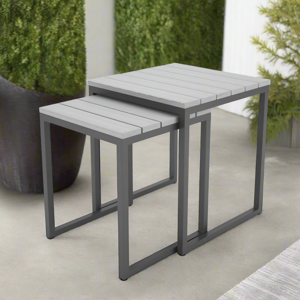 Forever Patio Hixon Aluminum Outdoor Nesting Side Table