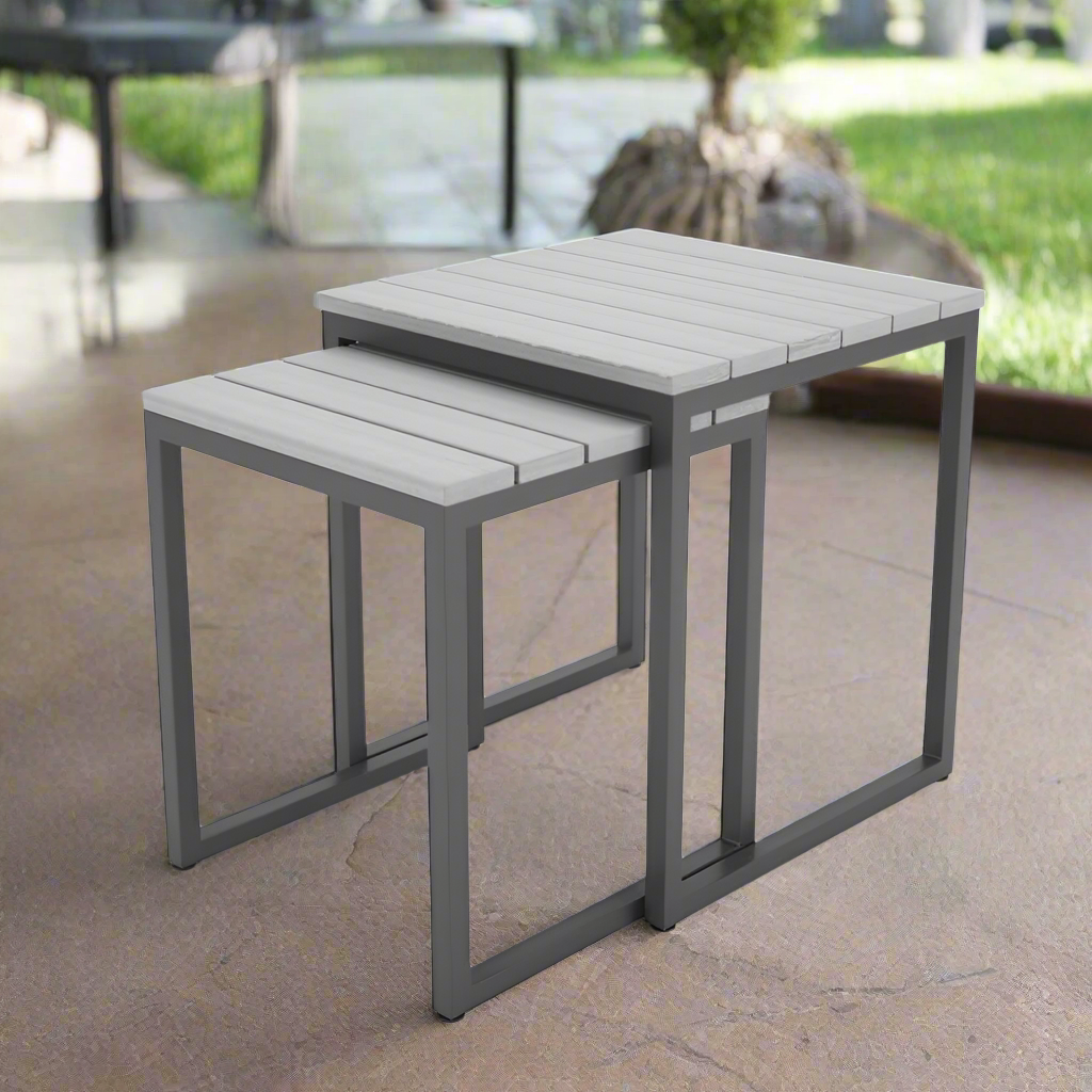 Forever Patio Hixon Aluminum Outdoor Nesting Side Table