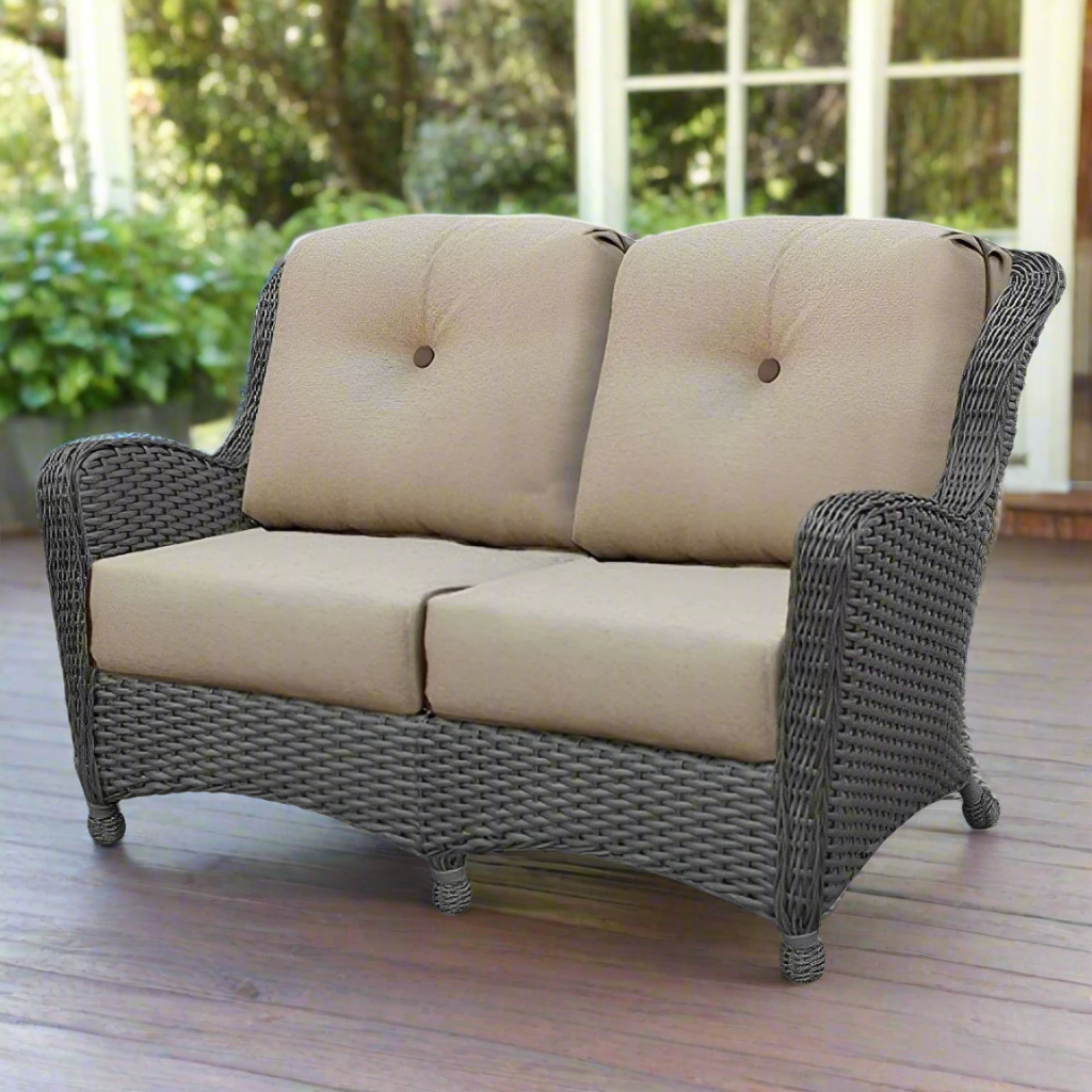 NorthCape International Richmond Wicker Outdoor Loveseat Sofa