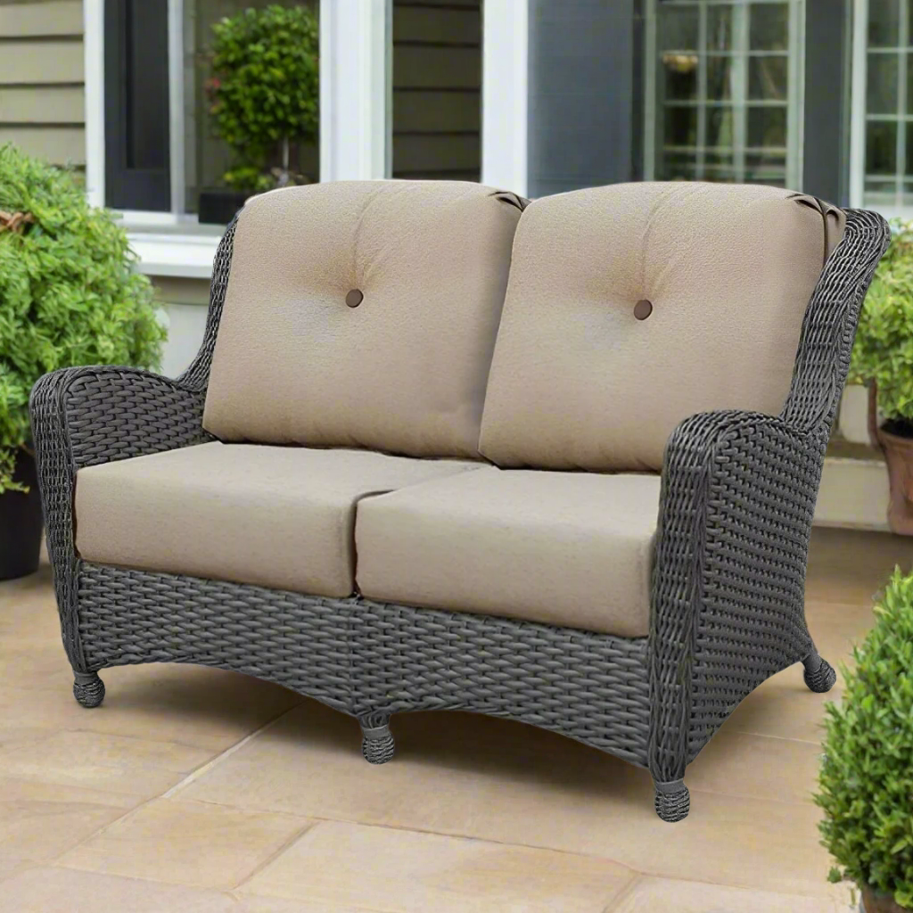 NorthCape International Richmond Wicker Outdoor Loveseat Sofa