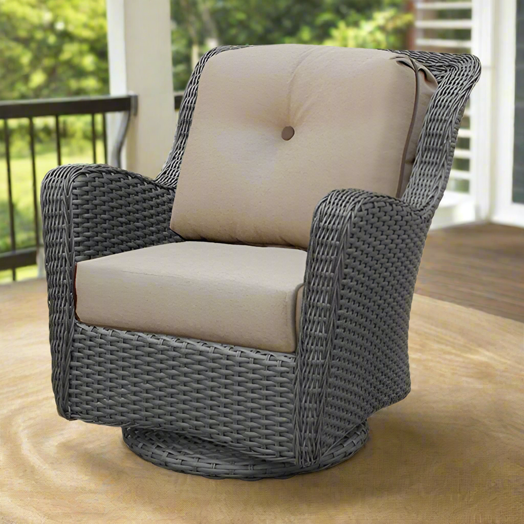 NorthCape International Richmond Wicker Outdoor Swivel Glider Chair