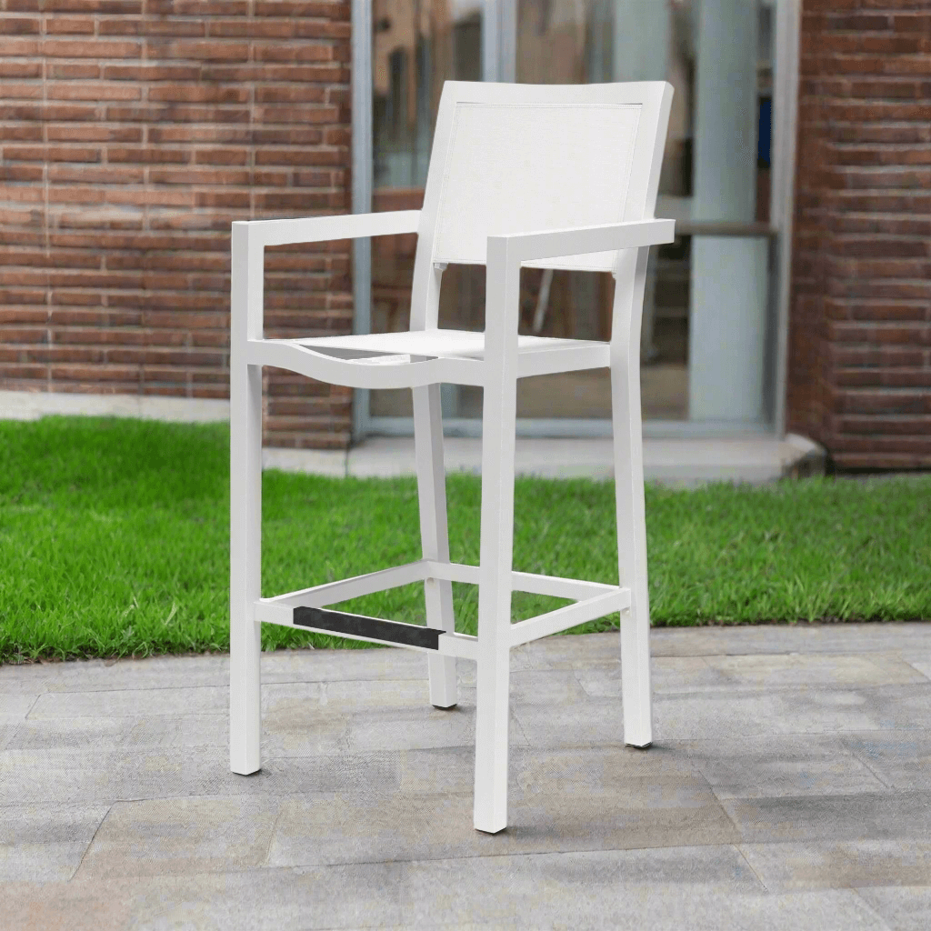 Sunset West Naples Aluminum Outdoor Sling Barstool